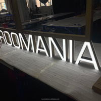 Panneau publicitaire personnalisé pour boutique, enseignes lumineuses à LED pour entreprises