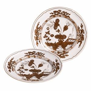 Assiette en porcelaine à fleurs rose et bleue, plat de service festonné, assiette décorative pour la mise en table - Product Image 6