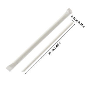 หลอดกระดาษคราฟท์สำหรับดื่มชาไข่มุกแบบย่อยสลายได้เองตามธรรมชาติ - Product Image 3
