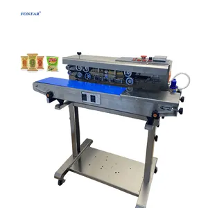 New Semi-Automatic Nitrogen Gas Sealing Machine for Potato Chips Plastic bags /auto Inflating sealer With Low Price