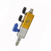 Vanne de distribution professionnelle industrielle de précision pneumatique à grand débit pour résine époxy thermofusible, graisse et pâte à souder, avec aspiration arrière