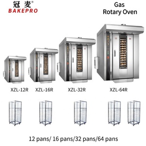 Equipo de panadería tostada, máquina completa para hacer pan, máquina para hacer horno rotativo de gas, tecnología de precio, horno rotativo para pizza - Product Image 2