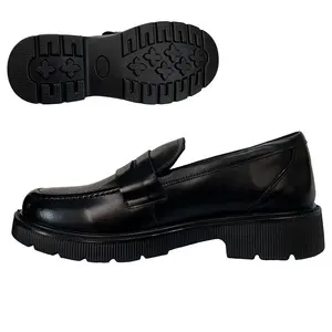 2023 New Lefou estudantes alta qualidade personalizado preto Mary Jane mulheres pequenos sapatos de couro