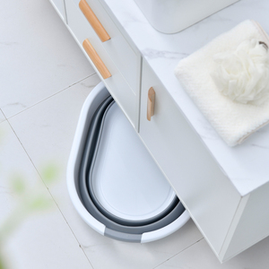 Cesto portabiancheria pieghevole retrattile in plastica di alta qualità dal Design di grande capacità - Product Image 5