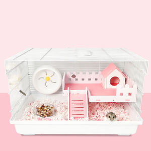 Toptan lüks büyük 47 60 boyutları çok setleri beyaz kalın demir tel ferret gine domuz küçük hayvan pet büyük ev hamster kafesi - Product Image 1