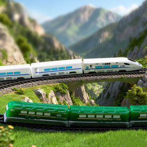 Creative New Realistic <strong>Small</strong> Train Cute DIY Scene Decoration Desktop Car Miniature Resin <strong>Small</strong> <strong>Ornament</strong> - Product Image 3