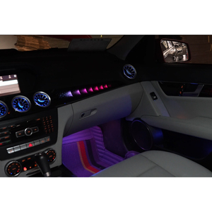 Kit complet d'éclairage d'ambiance intérieur LED 64 couleurs pour Mercedes-Benz Classe C (W204) 2010-2014, accessoires de décoration - Product Image 2