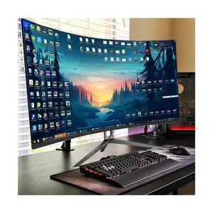 Nhà Máy Giá OEM 34 inch màn hình cong màn hình 3440*1440 4K 144Hz phong phú giao diện LED màn hình cho chơi game