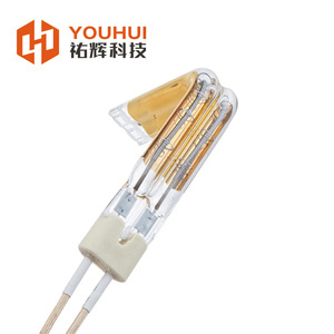 Youhui Halogen Heating Tube Infrared Lamp Dual Tube Gold Plated Short Wave Industrial Use - Product Image 2
