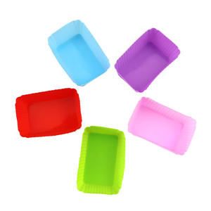 Duy nhất hình chữ nhật Silicone Muffin cup DIY bánh khuôn cho <span class=keywords><strong>Baking</strong></span> Jelly Pudding trứng TART-<span class=keywords><strong>Baking</strong></span> & Pastry công cụ - Product Image 2
