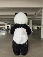 Costume gonflable géant en fourrure pour adultes, déguisement de panda réaliste, costume de mascotte de panda pour hommes et femmes