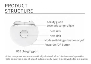 Máquina de Belleza Frío/Calor para Reafirmar la Piel, Eliminar Arrugas, Masajeador Eléctrico Facial y de Cuello, Herramienta Gua Sha, Detox, 100% Inspeccionado - Product Image 5
