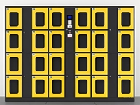 Casier d'entreposage automatique 24 heures sur 24 Voir à travers l'armoire Casier de plage Distributeur automatique Système de casier intelligent avec système de paiement
