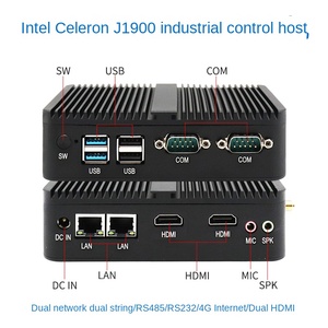 มินิพีซีอุตสาหกรรมพร้อมซีพียู Intel J4125 QuadCore 2.0GHz แรม DDR4 พอร์ต LAN คู่ ช่องรับไฟ 12V สำหรับระบบอัตโนมัติในโรงงาน - Product Image 3