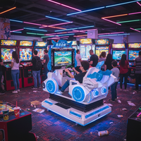 Machine de jeu de course à air pour enfants, personnalisable pour les parcs d'attractions, adaptée aux 8 ans et plus
