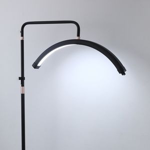 Lámpara de luz de media luna profesional de 50W para <span class=keywords><strong>tatuaje</strong></span> de extensión de pestañas 28 pulgadas LED ceja artista salón de belleza uso aluminio - Product Image 2