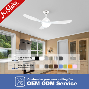 Ventilador de Techo 1stshine Moderno con Motor de CC de Alta Calidad, Decorativo, Blanco, con Control Inteligente y Luces - Product Image 4