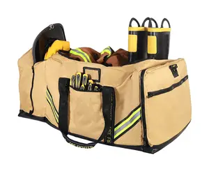 Sac à dos en bois massif, outil d'urgence pour pompier avec larges poches de rangement pour randonnée, magasin de matériel, combinaisons de casques SCBA