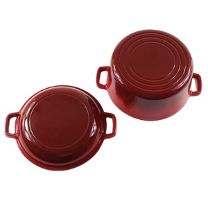 Vente directe de <span class=keywords><strong>cocotte</strong></span> <span class=keywords><strong>en</strong></span> <span class=keywords><strong>fonte</strong></span> émaillée avec couvercle combiné (les couleurs peuvent être personnalisées) - Product Image 6