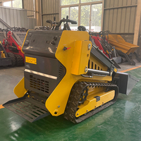 Minipala caricatrice T800 personalizzabile con logo e colori, con mulcher per irrigazione agricola e scavo fossi, piccola pala caricatrice.