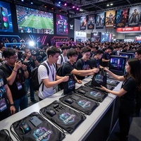 Ensemble cadeau de jeu Esports rose personnalisé, tapis de souris LED RGB, tapis de bureau, câble USB, kit de gadgets pour les filles joueuses