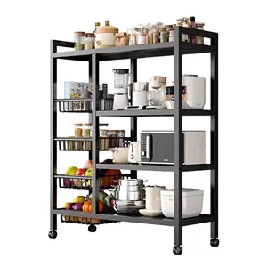 Kitchen Baker's Rack Utility Microwave Oven Stand Storage Cart Workstation Shelf