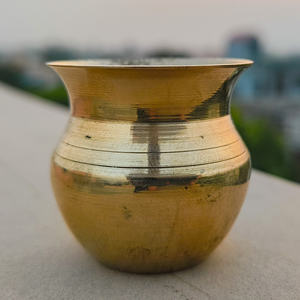 Brass Kalash Lota Pot Utensil Drinkware for Pooja Puja Kit Decoration Purpose for Temple <b>Home</b> Office Pure Copper Vessel Lota - Product Image 4