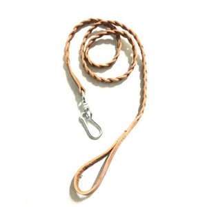 Laisse en cuir pur-Fancy -6 Ft avec crochet en nickel - Product Image 1