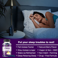 Permen Tidur Oem Odm dengan Melatonin dan Herbal Penenang untuk Malam yang Lebih Nyenyak, Rasa Berry Alami, Mempromosikan Tidur Lebih Cepat dan Istirahat Lebih Lama