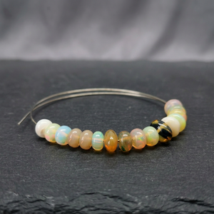 Perles de pierres précieuses en opale jaune éthiopienne naturelle, lisses, en forme de rondelle, certifiées par un tiers, vente en gros pour la bijouterie - Product Image 4