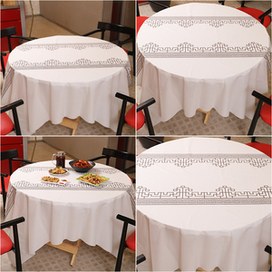 Tovaglia monouso in plastica impermeabile e resistente all'olio tovaglia quadrata e rotonda