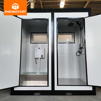 Toilettes portables modernes en acier préfabriqué de qualité supérieure, garantie 5 ans+, écologiques, durables, installation facile, pour extérieur