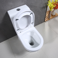 YIDA WC monobloc moderne en céramique, à économie d'eau, haute efficacité (1,28 GPF), conforme CUPC ADA, avec siphon en P et installation encastrée, pour toilettes commerciales