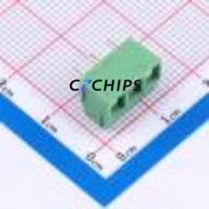 DB301R-3.96-3P-GN-S Screw Terminal Block Bent Lead Through Hole,P=3.96mm Connector 1x3P 3.96mm Green Right Angle Insert - Product Image 2