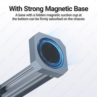 Support GPU RGB OEM avec base magnétique en alliage d'aluminium à hauteur réglable ARGB SYNC 5V pour boîtiers de PC en vrac
