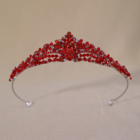 Diadème de luxe en cristal pavé, ton argenté, multicolore, pour femme, mariage, bal de promo, Noël, Quinceañera, concours de beauté, accessoire de tête