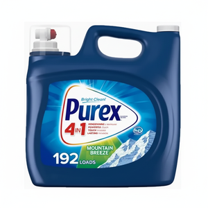 Detergente Líquido para Ropa Purex, Brisa de Montaña, 250 Onzas Fluidas, 192 Cargas - Product Image 1