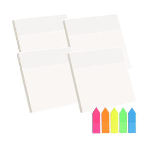 Desktop Small Color Transparent Sticky Notes Set Custom Memo <b>Pads</b> Stationery with Print - Product Image 2