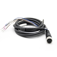 Connecteur de fil électrique M8 M12, câble récepteur de fil électrique IP67, femelle à 5 broches, virone 2 M, 5M