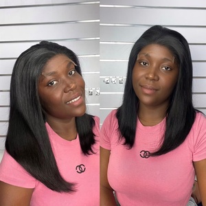 Perruque Bob Lace Closure HD 5x5 en Cheveux Humains Brésiliens Vierges Naturels Lisses, Sans Colle, Prix de Gros Abordable - Product Image 4