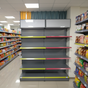 Estanterías <span class=keywords><strong>de</strong></span> Góndola Ajustables <span class=keywords><strong>de</strong></span> Doble Cara Duraderas <span class=keywords><strong>para</strong></span> Exhibición en Supermercados <span class=keywords><strong>de</strong></span> <span class=keywords><strong>Segunda</strong></span> <span class=keywords><strong>Mano</strong></span> - Product Image 1
