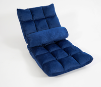 Chaise inclinable moderne Construction en mousse à mémoire de forme Chaise de sol confortable Enveloppé en cuir mousse respirant Refroidissement inclus