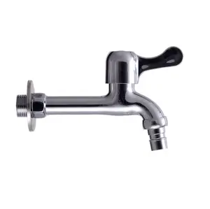 Vieany 2022 AH-016C Polished Bib Water Long Body Tap Kitchen Faucets For Washing Machine Washbasins Ss Taps Wash Stainless Steel