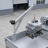 Mini grue mobile certifiée CE 400 kg-1 tonne, grue de levage montée sur véhicule pour pick-up, camionnette, yacht et bateau rapide