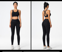 Damen Einfacher Wendbarer Sport-BH mit Hoher Unterstützung für Yoga und Fitness, Gepolsterte Cups, Verstellbare Kreuzgurte am Rücken, Atmungsaktiv und Schnelltrocknend