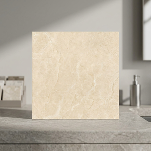 Modernas Baldosas de Porcelana Pulida Brillante Marfil Bianco 600x600mm, Diseño de Mármol, Cerámica de Diseño - Product Image 2