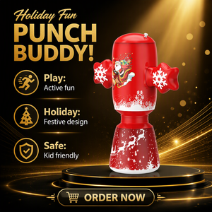 Colonne de boxe gonflable de Noël pour l'entraînement au Taekwondo et aux arts martiaux, jouet de pratique pour l'intérieur - Product Image 6