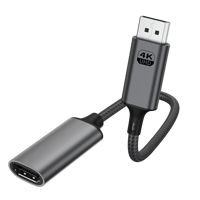 Adaptateur Femelle UNIEAN en Gros HD 18 Gbit/s DP vers UHD 4K 60Hz OTG Câble DisplayPort 8K pour Câble Vidéo vers Ordinateur Portable PC