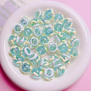 16mm Heavy-Duty 3D Floral Perles Rondes Peintes à la Main pour DIY Téléphone Sangles Bracelets Fabrication de Bijoux - Product Image 4