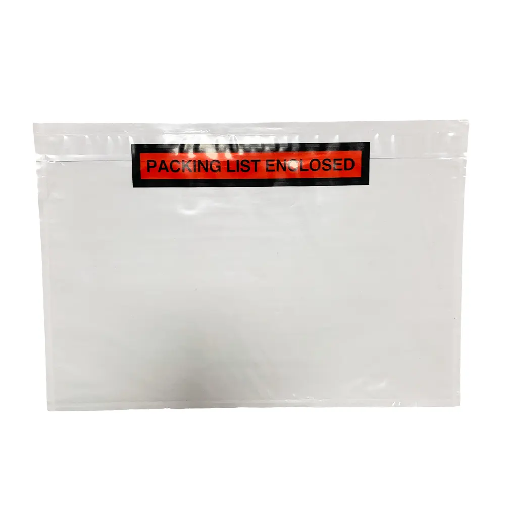 4.5X6 인치 문서 포장 목록 봉투 플라스틱 포장 가방 배송 라벨 택배 물류